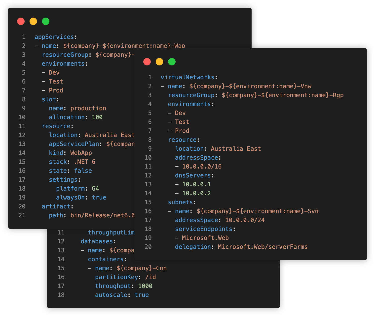 Consistency Azure configuration